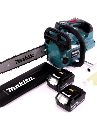 Makita DUC 306 T Akku Kettensäge 36 V ( 2x 18 V ) Brushless 30 cm + 2x Akku 5,0 Ah - ohne Ladegerät