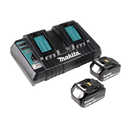 Motosierra a batería Makita DUC 306 PT 36 V (2x 18 V) sin escobillas 30 cm + 2x baterías 5,0 Ah + cargador doble