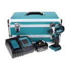 Makita DTD 152 SM1TX Akku Schlagschrauber 18 V 165 Nm + 1x Akku 4,0 Ah + Ladegerät + 70 tlg. Bit Bohrer Set + TX Alu Koffer