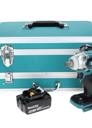 Makita DTW 285 T1TX Visseuse à chocs sans fil 18 V 280 Nm 1/2" Brushless + 1x Batterie 5,0 Ah + Jeu de mèches 70 pièces + Mallette TX - sans chargeur