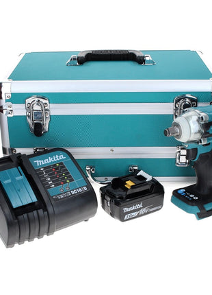 Makita DTW 300 SF1TX Clé à chocs sans fil 18 V 330 Nm 1/2" sans balais + 1 batterie 3,0 Ah + chargeur + jeu de 70 forets + coffret en aluminium TX