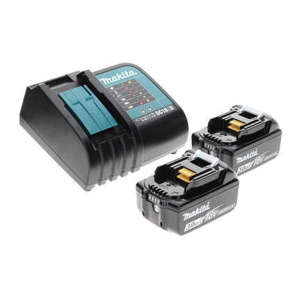 Makita DTW 300 SFTX llave de impacto a batería 18 V 330 Nm 1/2" sin escobillas + 2x baterías 3,0 Ah + cargador + juego de brocas de 70 piezas + maletín de aluminio TX