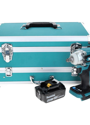 Makita DTW 300 G1TX Akku Schlagschrauber 18 V 330 Nm 1/2" Brushless + 1x Akku 6,0 Ah + 70 tlg. Bit Bohrer Set + TX Alu Koffer - ohne Ladegerät