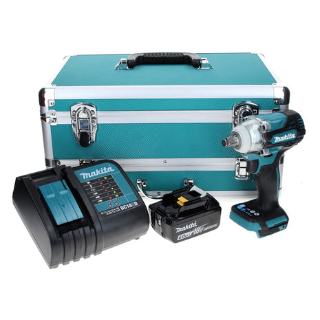 Makita DTW 300 SG1TX llave de impacto a batería 18 V 330 Nm 1/2" sin escobillas + 1x batería 6,0 Ah + cargador + juego de brocas de 70 piezas + maletín de aluminio TX