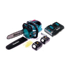 Makita DUC 256 PM Tronçonneuse à chaîne sans fil 36 V ( 2x 18 V ) Brushless 25 cm + 2x batterie 4,0 Ah + double chargeur