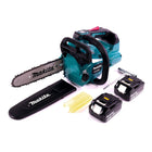 Makita DUC 256 G Tronçonneuse à chaîne sans fil 36 V ( 2x 18 V ) Brushless 25 cm + 2x batterie 6,0 Ah - sans chargeur