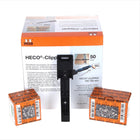 HECO Clipper Set 50 piezas 120 - 150 mm Fijación invisible para tarimas (49773)