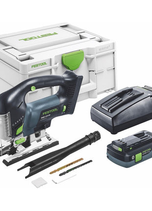 Festool CARVEX PSBC 420 HPC 4,0 EBI-Plus Akku Pendelstichsäge 18 V ( 576532 ) 120 mm Brushless + 1x Akku 4,0 Ah + Ladegerät + systainer - Toolbrothers