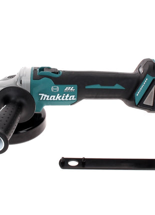 Amoladora angular a batería Makita DGA 506 RF1J 18 V 125 mm sin escobillas + 1x batería 3,0 Ah + cargador + Makpac