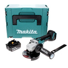 Makita DGA 506 T1J cordless angle grinder 18 V 125 mm brushless + 1x rechargeable battery 5.0 Ah + Makpac - without charger