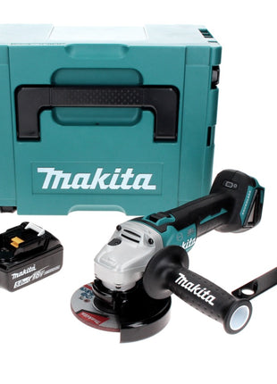 Makita DGA 506 T1J Akku Winkelschleifer 18 V 125 mm Brushless + 1x Akku 5,0 Ah + Makpac - ohne Ladegerät