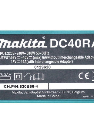 Makita DC 40 RA 40 V max. Schnell Ladegerät XGT LXT ( 191E07-8 ) für Li-Ion Akku 14,4 V - 18 V - 40 V