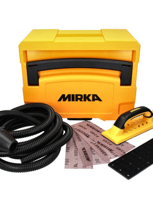 Mirka Handy Kit 80 x 230 mm + 40 tiras de lijado ABRANET + manguera de aspiración en el systainer