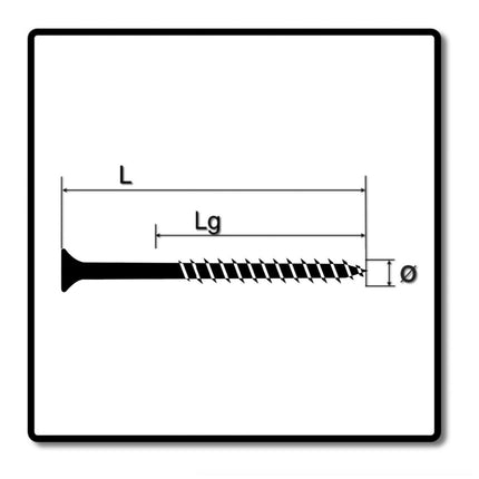 Tornillo para fachada SPAX 4,0 x 60 mm acero inoxidable A2 100 piezas (0467000400603) rosca parcial mini cabeza avellanada Torx T-STAR Plus T15 CUT