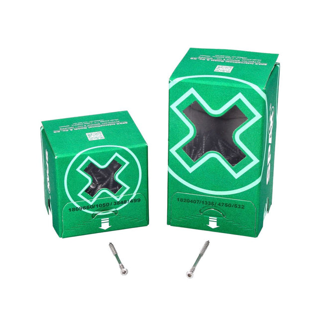 SPAX Facade Screw 4.5x50mm - Stainless Steel A2 - Fixing Thread - Raised Countersunk Head- T-STAR Plus Torx T20 - CUT 100 pcs. (25470004505022)