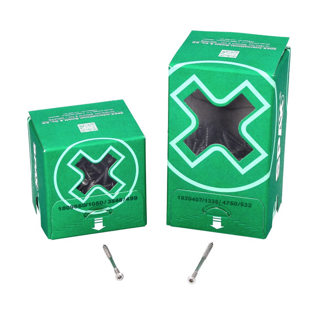 SPAX Facade Screw 4.5x70mm  - Fixing Thread - Raised Countersunk Head - T-STAR Plus Torx T20 - CUT - Stainless Steel A2 100 pcs. (25470004507022)