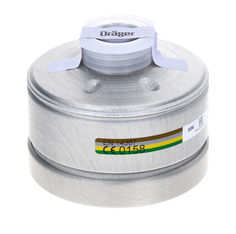 Dräger X-plore Rd40 Atemschutzfilter A2B2E2K2 EN14387 ( 6738804 ) für X-plore 6000 Vollmaske und Halbmaske X-plore 4000