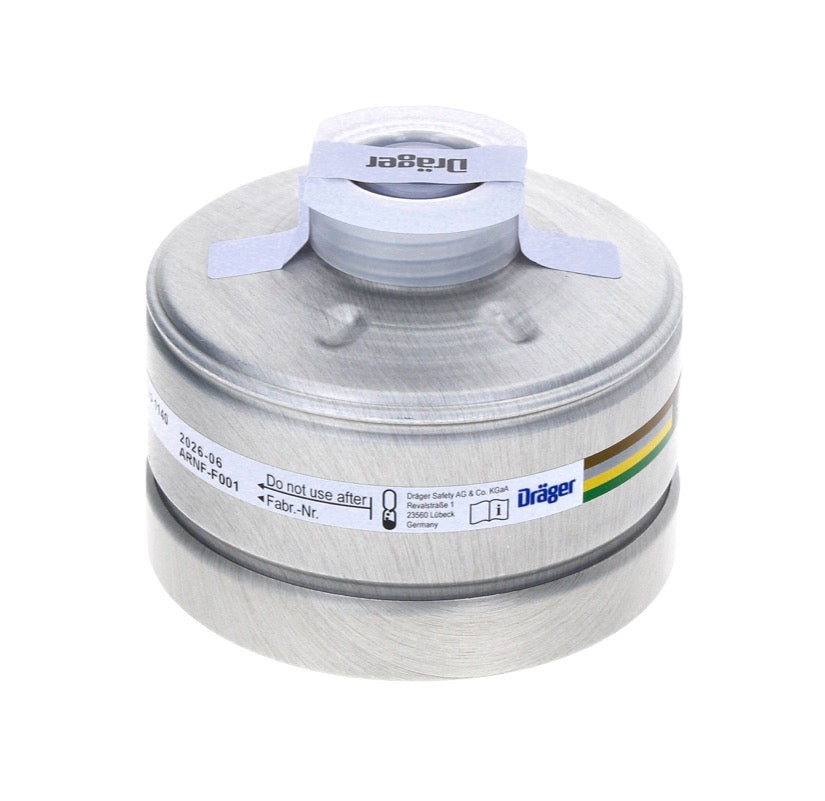 Dräger X-plore Rd40 Filtro per respiratori A2B2E2K2 EN14387 ( 6738804 ) per maschere X-plore 6000 / X-plore 4000