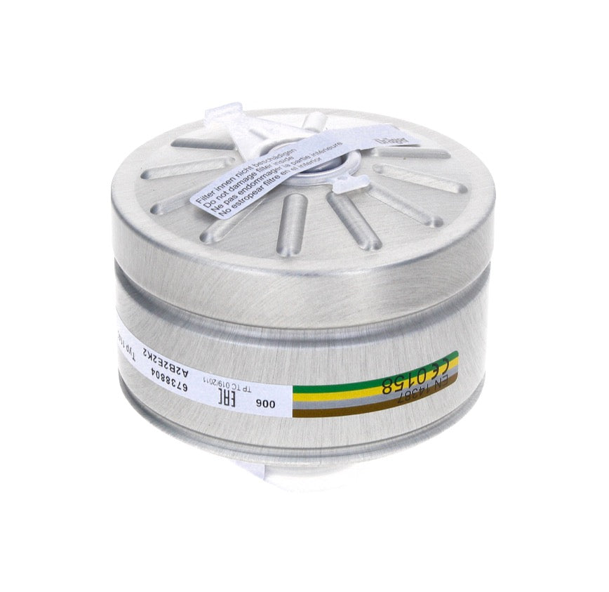 Dräger X-plore Rd40 Filtro per respiratori A2B2E2K2 EN14387 ( 6738804 ) per maschere X-plore 6000 / X-plore 4000