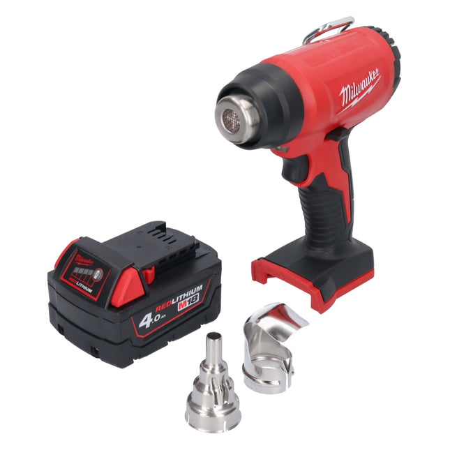Milwaukee M18 BHG-401 cordless hot air gun 18 V 470 °C + 1x rechargeable battery 4.0 Ah - without charger