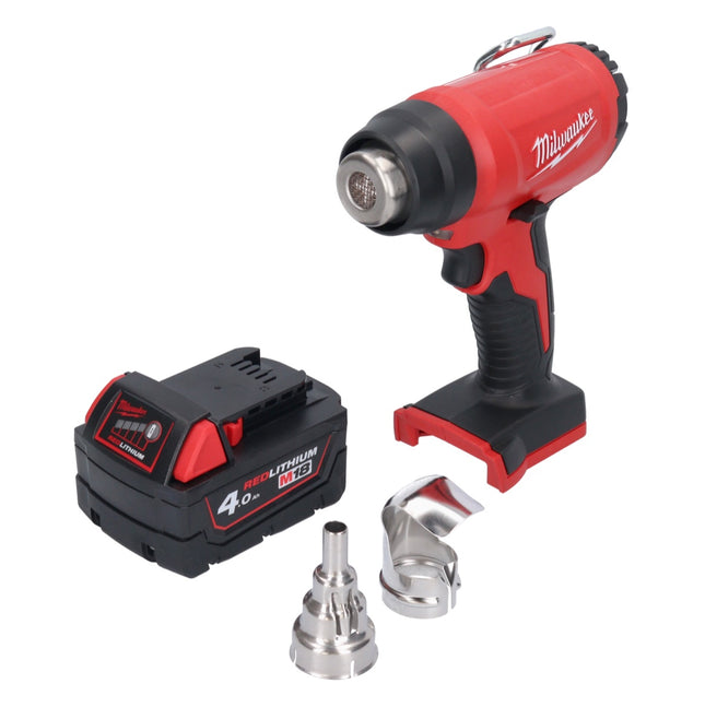 Pistola ad aria calda a batteria Milwaukee M18 BHG-401 18 V 470 °C + 1x batteria ricaricabile 4,0 Ah - senza caricabatterie