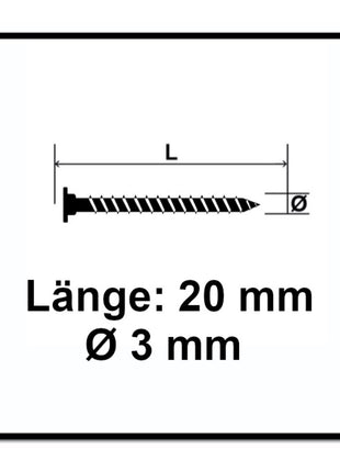 SPAX Flachrückwandkopf Schraube 3,0 x 20 mm 300 Stk. ( 0151010300203 ) Torx T-STAR Plus T10 für Rückwände ohne Linse Vollgewinde Wirox 4Cut