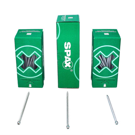 SPAX IN.FORCE Screw  8.0 x 160mm - Full thread - Cylindrical head - Torx T-STAR Plus T80 - WIROX - CUT drill point- 50 pcs. (1221010801605)