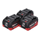 Metabo LiHD Akkupack Set 3x 18 V 10,0 Ah CAS System ( 3x 625549000 ) - Toolbrothers