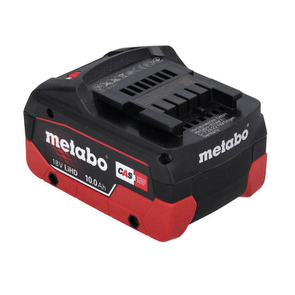 Set di batterie Metabo 18V: 2 batterie LIHD da 10,0Ah + caricabatterie doppio ASC 145 DUO - Sistema CAS