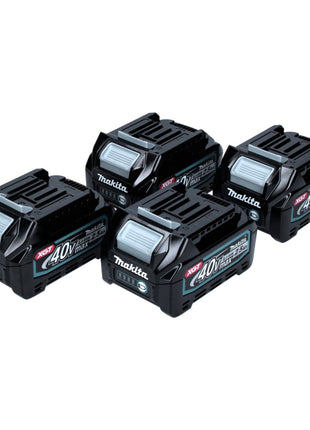 Makita BL 4025 Set de batteries 2,5 Ah 40 V XGT Li-Ion Indice de protection IP64 avec affichage LED (4x 191B36-3)