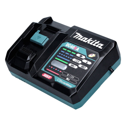 Kit di alimentazione Makita 40 V max. con 2x batteria BL 4025 2,5 Ah XGT ( 2x 191B36-3 ) + caricatore rapido DC 40 RA XGT LXT ( 191E07-8 )