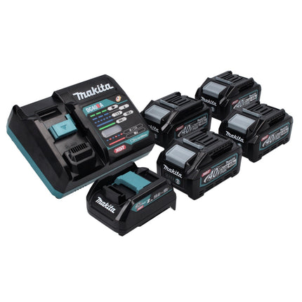 Makita Power Source Kit 40 V max. with 4x BL 4025 battery 2.5 Ah ( 4x 191B36-3 ) + DC 40 RA quick charger ( 191E07-8 ) + ADP10 charging adapter LXT to XGT 14.4V 18V ( 191C10-7 )