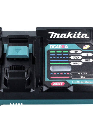 Makita Kit de démarrage batterie 40 V max + 4x Batteries BL 4025 2,5 Ah (4x 191B36-3) + Chargeur (191E07-8) + Adaptateur 18V (191C10-7)