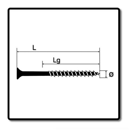 Tornillo para fachada SPAX 4,0 x 60 mm acero inoxidable A2 500 piezas (5x 0467000400603) rosca parcial mini cabeza avellanada Torx T-STAR Plus T15 CUT