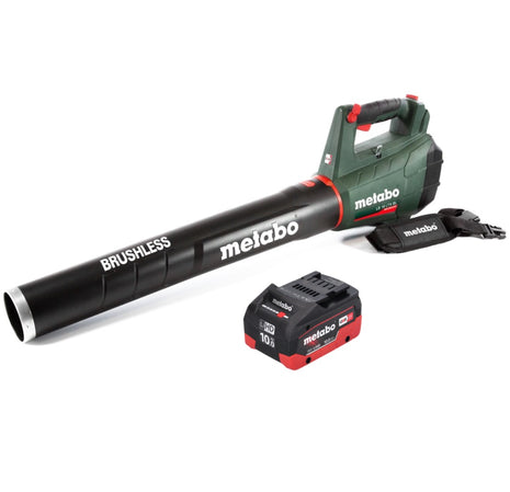 Soplador de hojas a batería Metabo LB 18 LTX BL 18 V sin escobillas + 1x batería 10,0 Ah - sin cargador