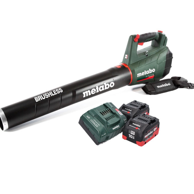 Metabo LB 18 LTX BL cordless leaf blower 18 V brushless + 2x rechargeable battery 10.0 Ah + charger