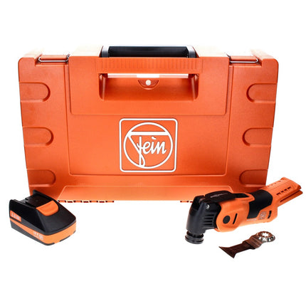 Oscilador de batería Fein MultiMaster AMM 700 MAX C 18 V Starlock Max Brushless + 1x batería 3.0 Ah + estuche - sin cargador