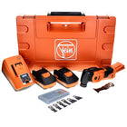 Fein MultiMaster AMM 700 MAX C Akku Oszillierer 18 V Starlock Max Brushless + 2x Akku 3,0 Ah + Ladegerät + 6 tlg. Zubehörset + Koffer