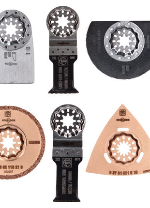 Fein StarLock Zuberhörset 1x Tile Working 3 tlg. Set ( 35222967070 ) + 1x Renovation 3 tlg. Set ( 35222967110 ) - Toolbrothers