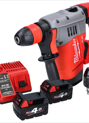 Milwaukee M18 CHPX-402 Akku Kombihammer 18 V 4,0 J SDS Plus Brushless + 2x Akku 4,0 Ah + Ladegerät