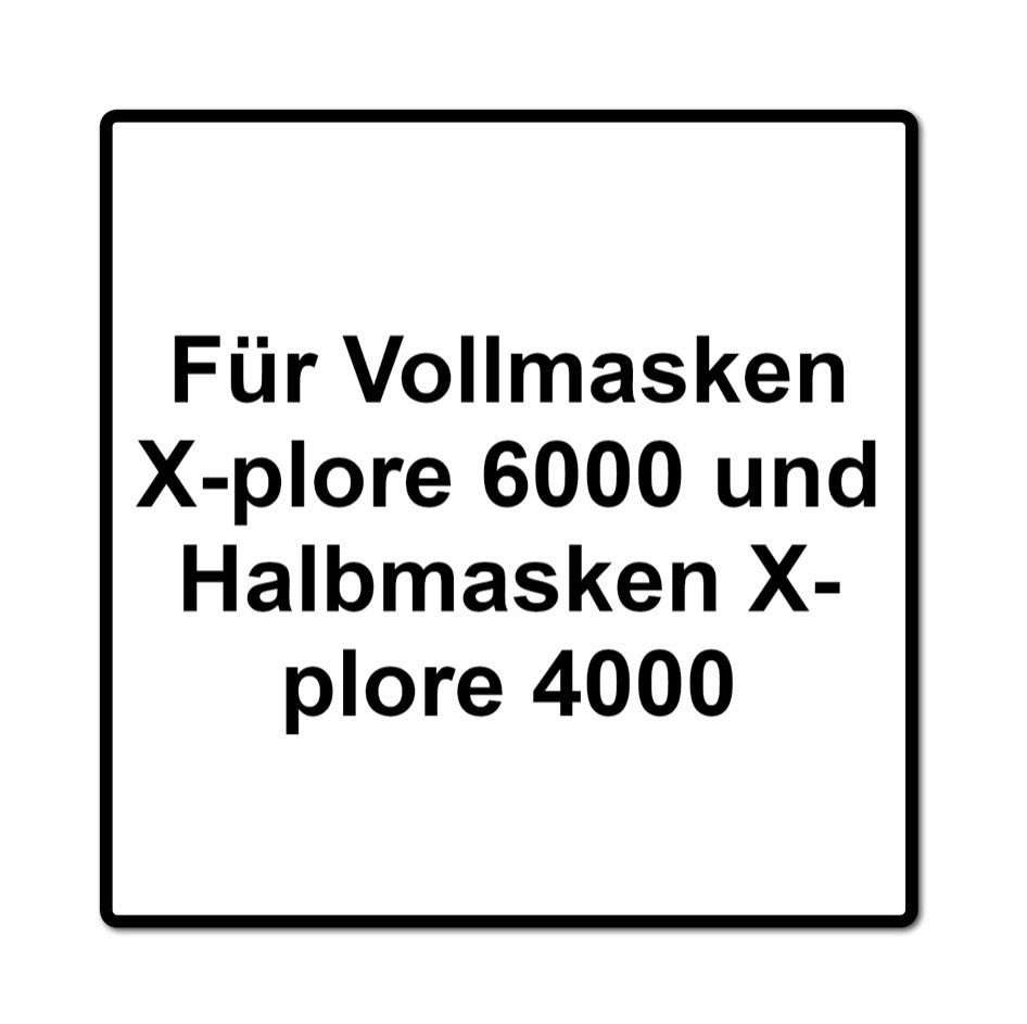 Dräger Rd40 Filtro per particelle P3 R / 6 pezzi ( 6x 6738932 ) - per maschere X-plore 6000 e semimaschere X-plore 4000