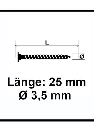 SPAX Flachrückwandkopf Schraube 3,5 x 25 mm 600 Stk. ( 2x 0151010350253 ) Torx T-STAR Plus T20 für Rückwände ohne Linse Vollgewinde Wirox 4Cut