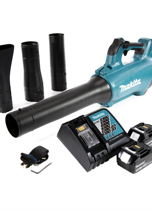 Makita DUB 184 RF Akku Gebläse 18 V Brushless + 2x Akku 3,0 Ah + Ladegerät