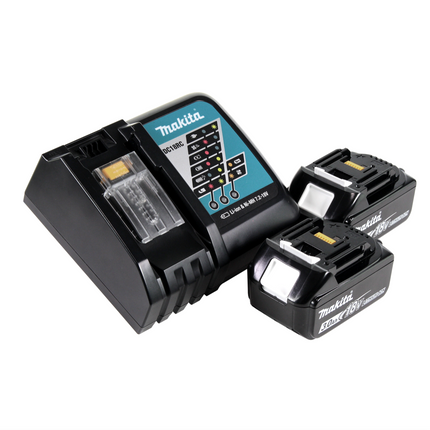 Soffiatore a batteria Makita DUB 184 RF 18 V brushless + 2x batteria ricaricabile 3,0 Ah + caricabatterie