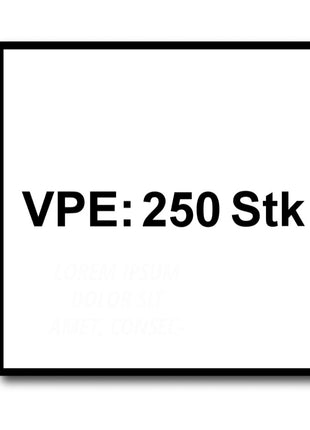 Vis à tête plate SPAX HI.FORCE 6,0 x 220 mm 250 pièces (5x 0251010602205) Torx T-Star Plus T30 filetage partiel Wirox 4Cut