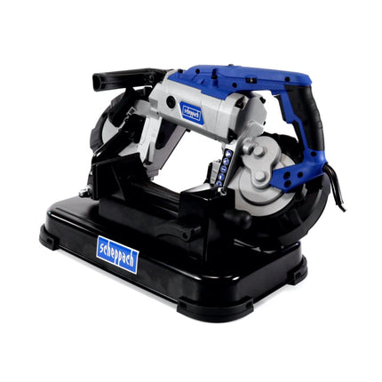 Scheppach MBS 1100 Sega a nastro per metallo 1100 W  127 / 80 mm ( 5901507901 ) + Tavolo per sega + 2x Nastri per sega M42