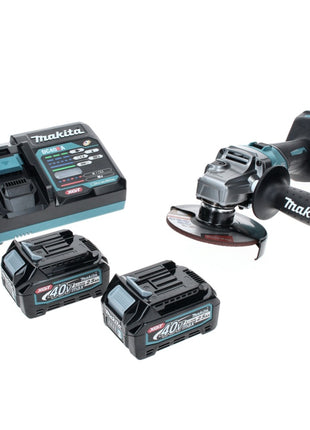 Makita GA 005 GD2 Akku Winkelschleifer 40 V max. 125 mm Brushless  XGT + 2x Akku 2,5 Ah + Ladegerät