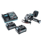 Makita GA 005 GD2 Akku Winkelschleifer 40 V max. 125 mm Brushless  XGT + 2x Akku 2,5 Ah + Ladegerät