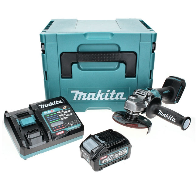 Makita GA 005 GM101 Akku Winkelschleifer 40 V max. 125 mm Brushless  XGT + 1x Akku 4,0 Ah + Ladegerät + Makpac