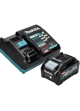 Makita GA 005 GM101 Akku Winkelschleifer 40 V max. 125 mm Brushless  XGT + 1x Akku 4,0 Ah + Ladegerät + Absaughaube + Makpac